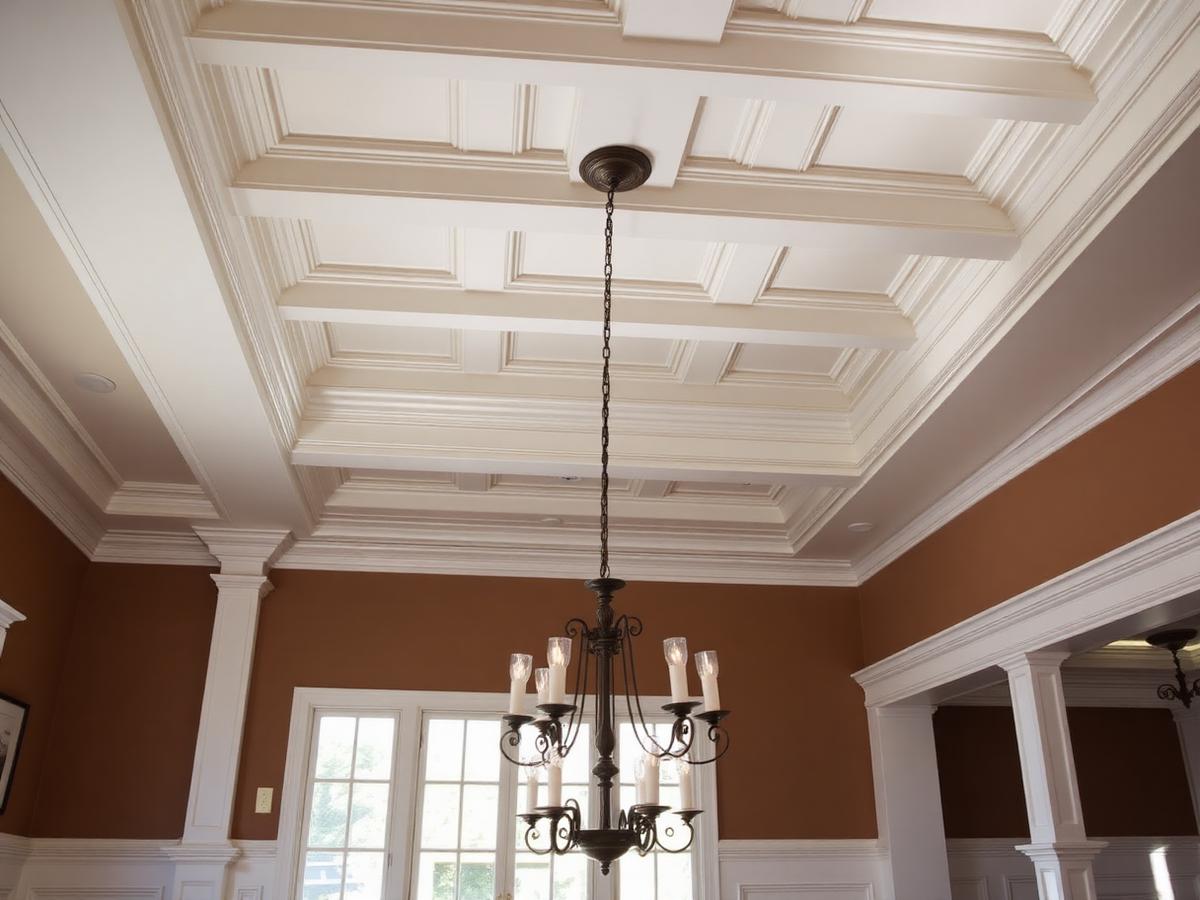 Coffered ceiling detail