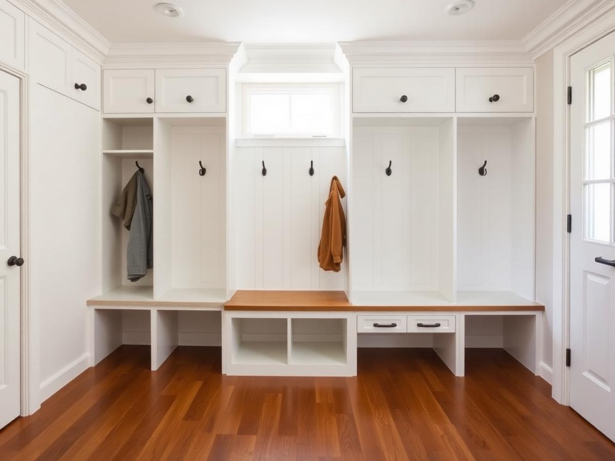 Mudroom built-in lockers